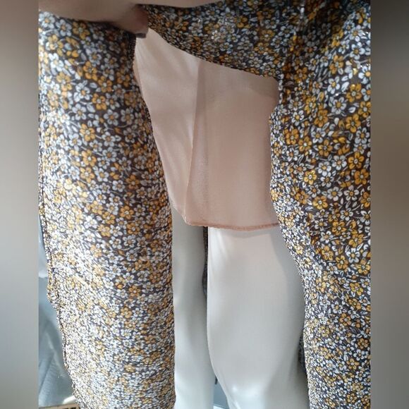 Zara Rustic Floral Flounced Midi Dress - Picture 7 of 16